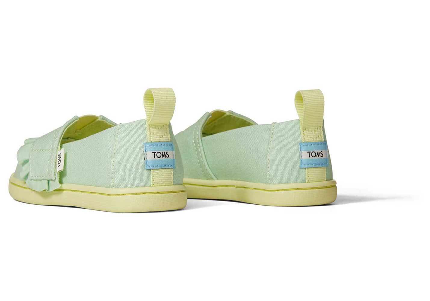 Toms Espadryle Dziecięce Mięta - Alpargata Tiny Ruffle - 25IYAWZDK